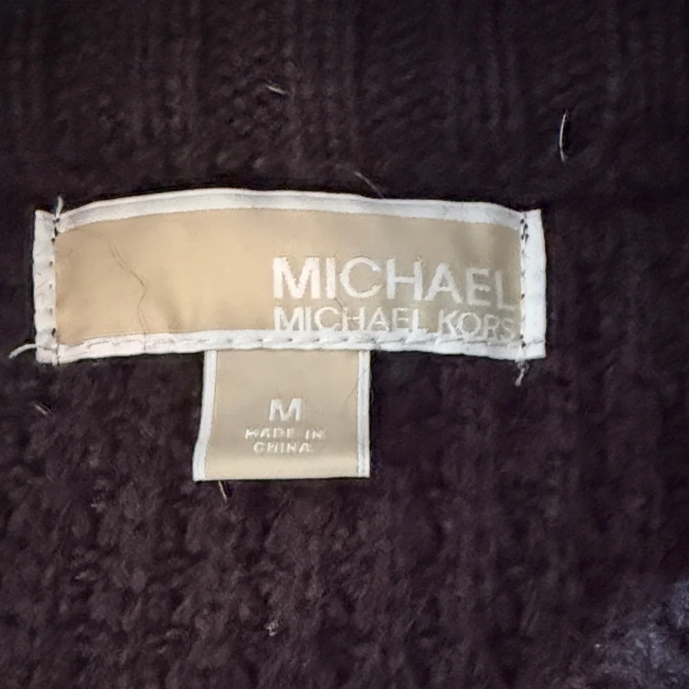 Michael Kors Black Cardigan with Gold Accents Medium
